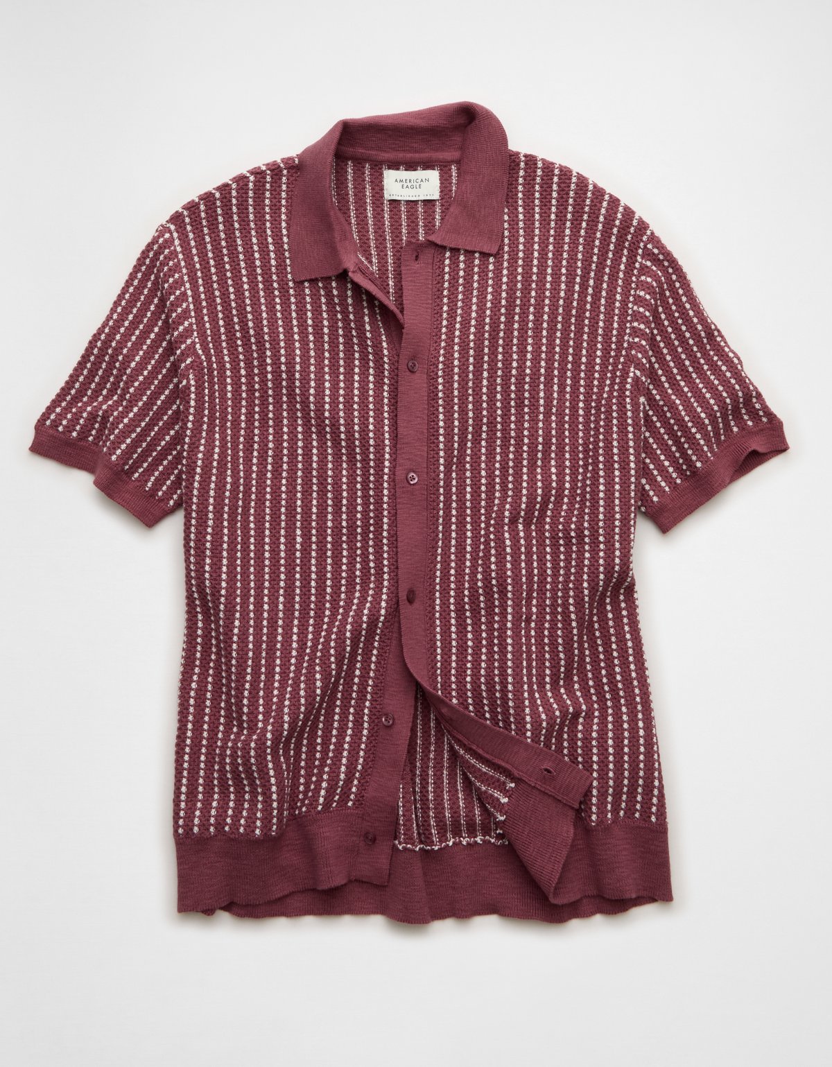 AE Button-Up Sweater Polo Shirt - image 3