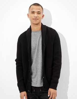 Мужские кардиганы American Eagle AE Super Soft Shawl Cardigan — фото 2