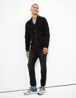 Мужские кардиганы American Eagle AE Super Soft Shawl Cardigan — фото 5
