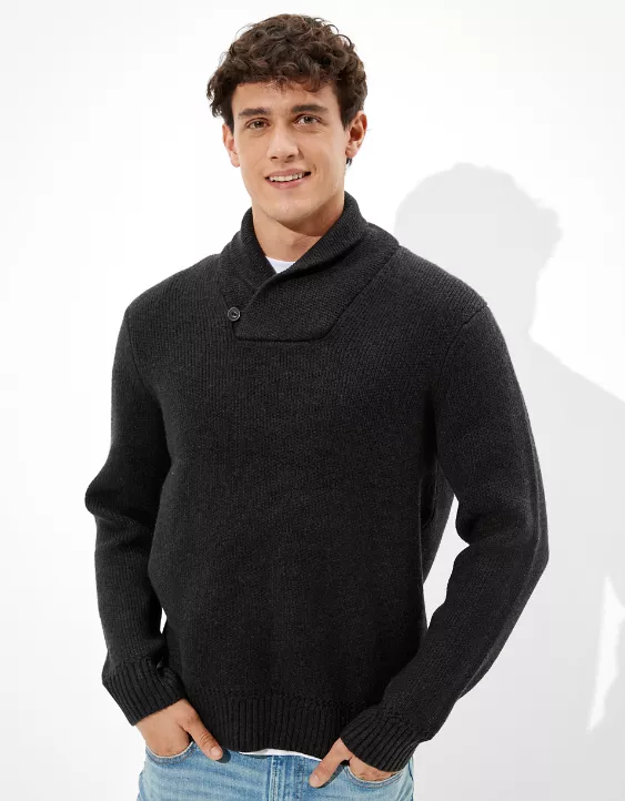 AE Super Soft Shawl Collar Sweater