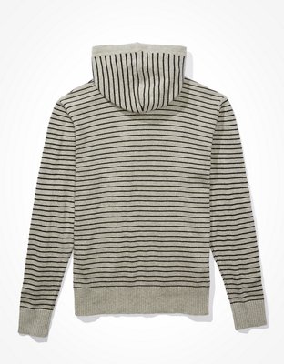 AE Super Soft Henley Hooded Sweater