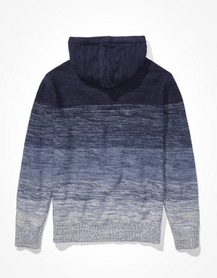 AE Super Soft Ombre Striped Hooded Sweater