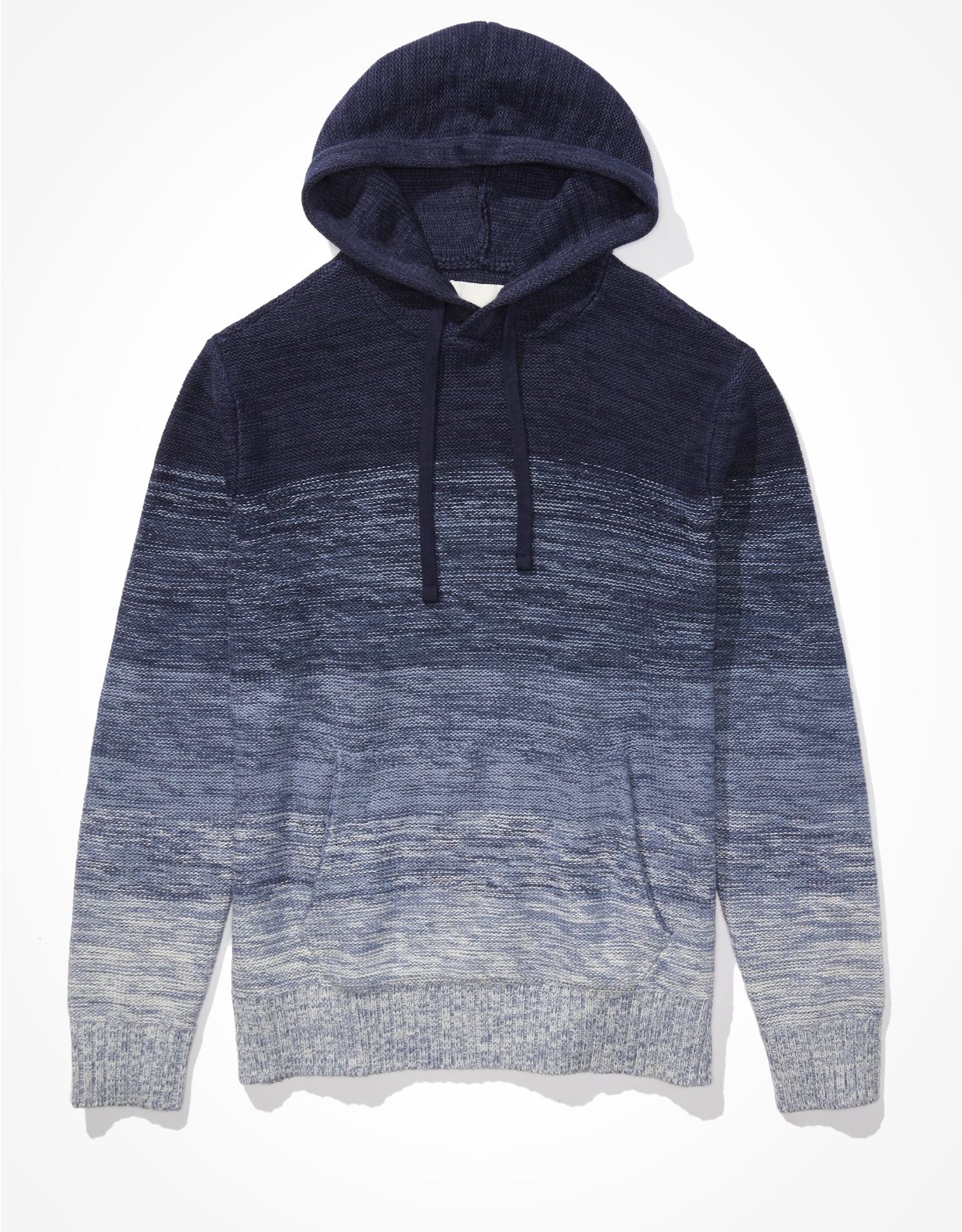 AE Super Soft Ombre Striped Hooded Sweater