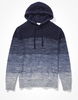 AE Super Soft Ombre Striped Hooded Sweater