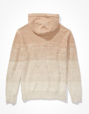 AE Super Soft Ombre Striped Hooded Sweater