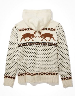 Мужские худи American Eagle AE Super Soft Elk Fairisle Sweater — фото 4