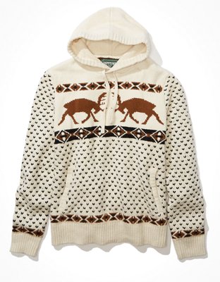 Мужские худи American Eagle AE Super Soft Elk Fairisle Sweater — фото 3