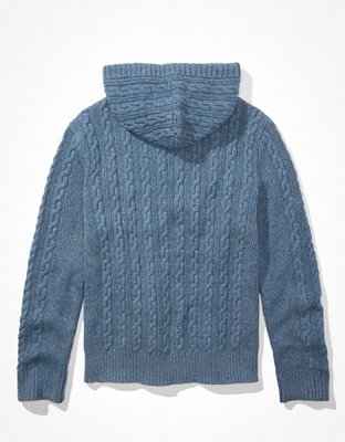 AE Cable Knit Sweater Hoodie
