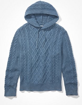 AE Cable Knit Sweater Hoodie