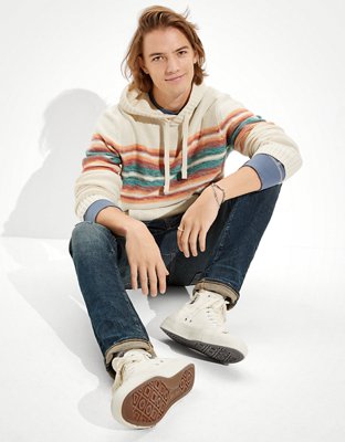 AE Striped Sweater Hoodie