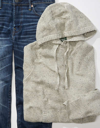 American Eagle AE Super Soft Patterned Sweater Hoodie