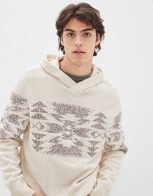 AE Super Soft Patterned Sweater Hoodie