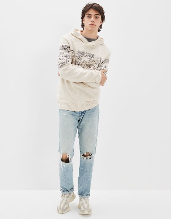 AE Super Soft Patterned  Sweater Hoodie