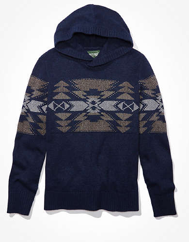 AE Super Soft Patterned  Sweater Hoodie
