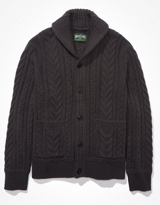 AE Super Soft Cable Knit Shawl Cardigan