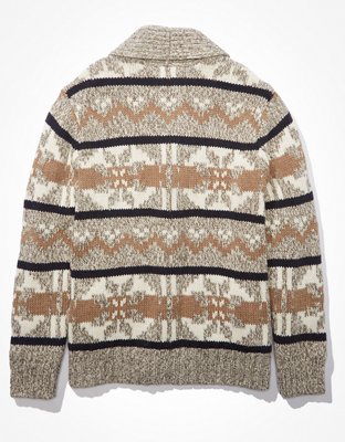 AE Super Soft Patterned Shawl Cardigan