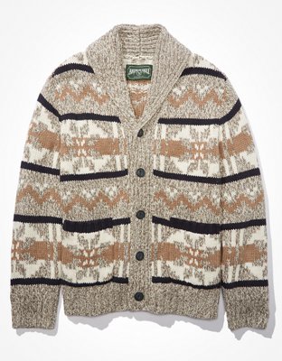 AE Super Soft Patterned Shawl Cardigan