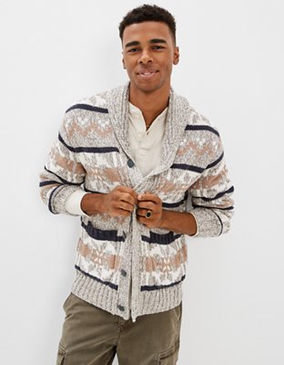 AE Super Soft Patterned Shawl Cardigan