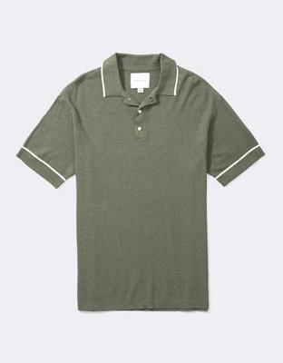 AE Short-Sleeve Sweater Polo Shirt