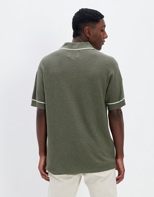 AE Short-Sleeve Sweater Polo Shirt