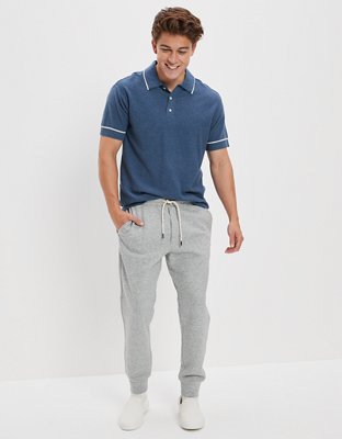 Мужские свитеры American Eagle AE Short-Sleeve Sweater Polo Shirt — фото 4