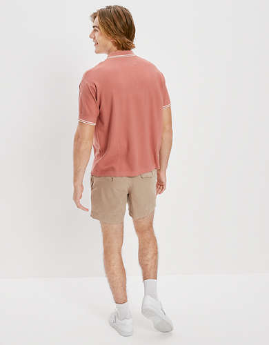 AE Short-Sleeve Sweater Polo Shirt