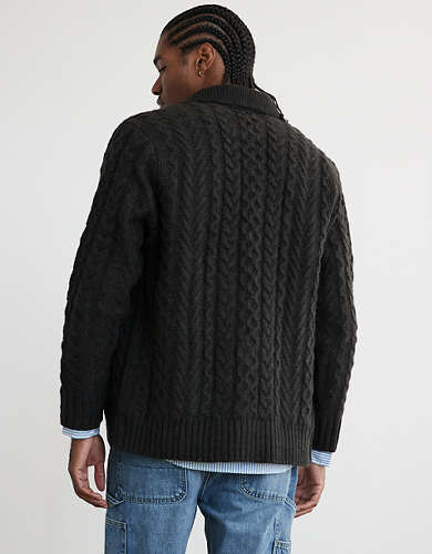 AE Super Soft Cable Knit Cardigan