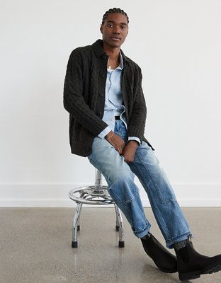 AE Cable Knit Cardigan