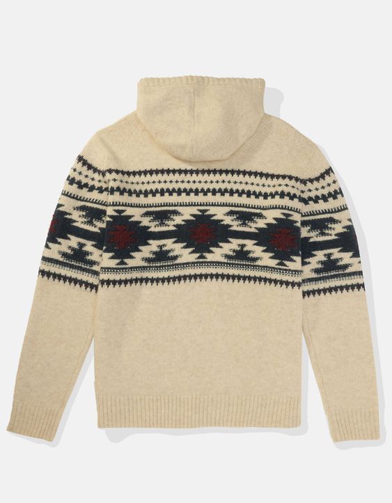 AE Holiday Printed Sweater Hoodie