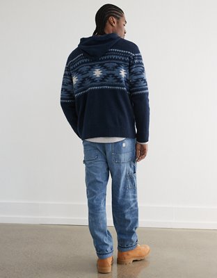 AE Holiday Printed Sweater Hoodie