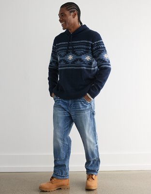 AE Holiday Printed Sweater Hoodie