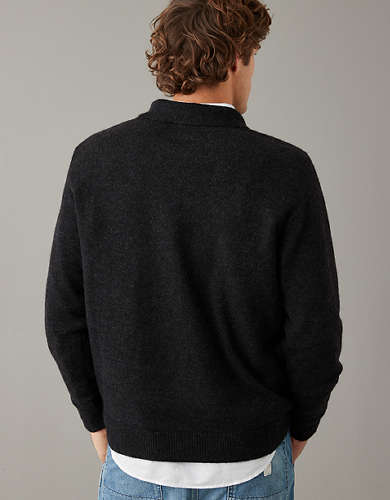 AE Long-Sleeve Sweater Polo