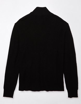 AE Mock Neck Quarter-Zip Sweater