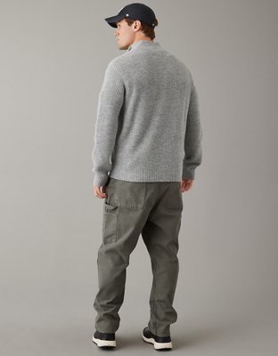 AE Mock Neck Quarter-Zip Sweater