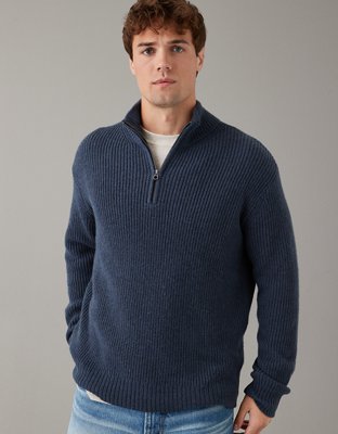 Mock neck best sale quarter zip sweater