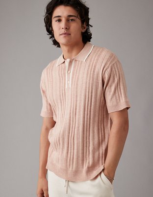 AE Weekend Tipped Sweater Polo Shirt