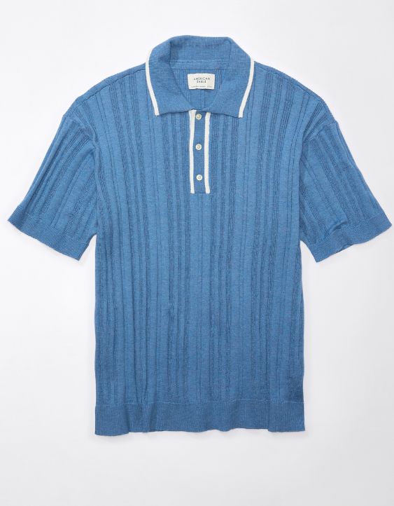 AE Weekend Tipped Sweater Polo Shirt