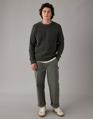  Suéteres y suéteres para hombre europeos americanos para hombre,  suéter de punto con capucha y botones delgados, Caqui : Ropa, Zapatos y  Joyería