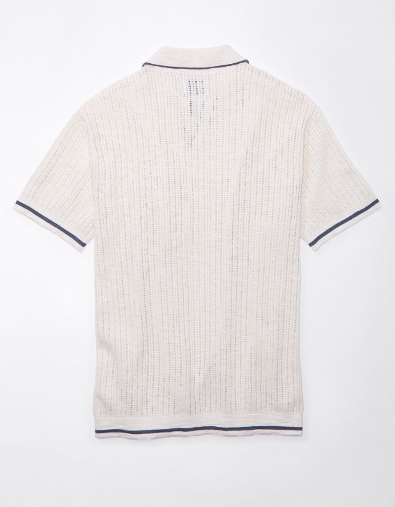 AE Tipped Sweater Polo Shirt