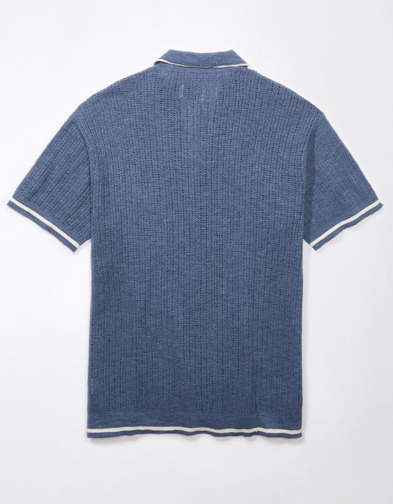 AE Tipped Sweater Polo Shirt