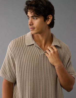 AE Weekend Sweater Polo Shirt