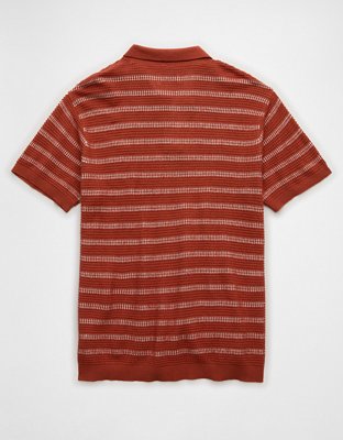 AE Striped Sweater Polo Shirt