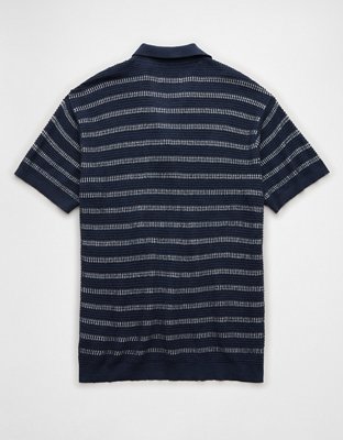 AE Striped Sweater Polo Shirt