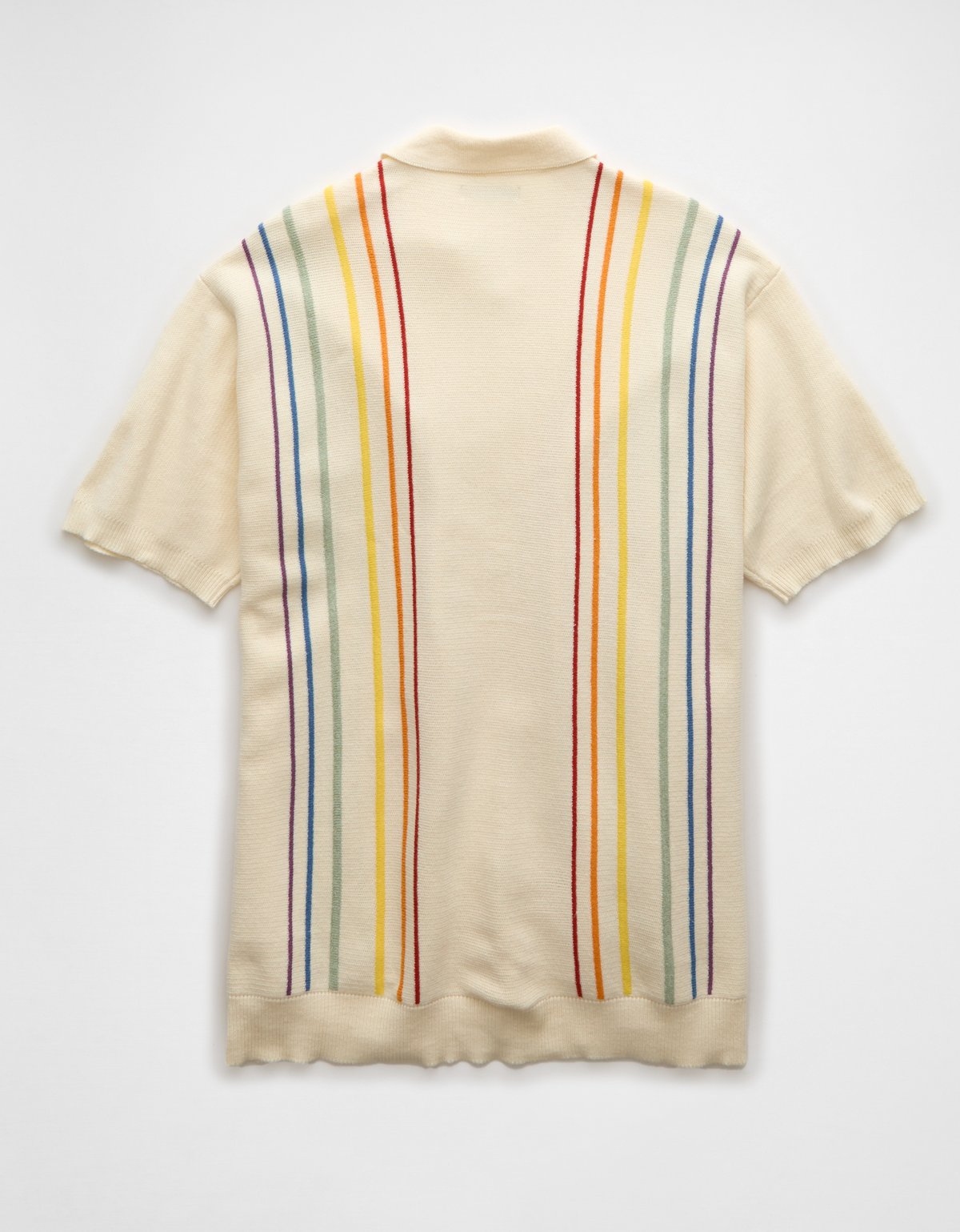 AE Pride Weekend Button-Up Sweater Polo Shirt - image 4