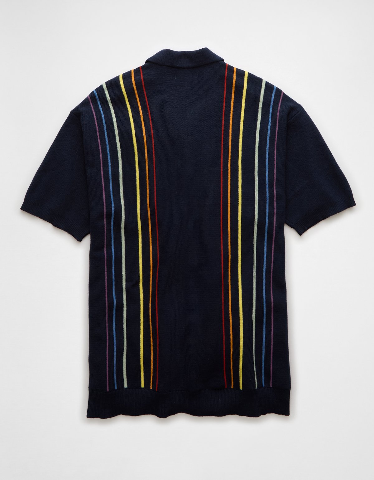 AE Pride Weekend Button-Up Sweater Polo Shirt - image 4