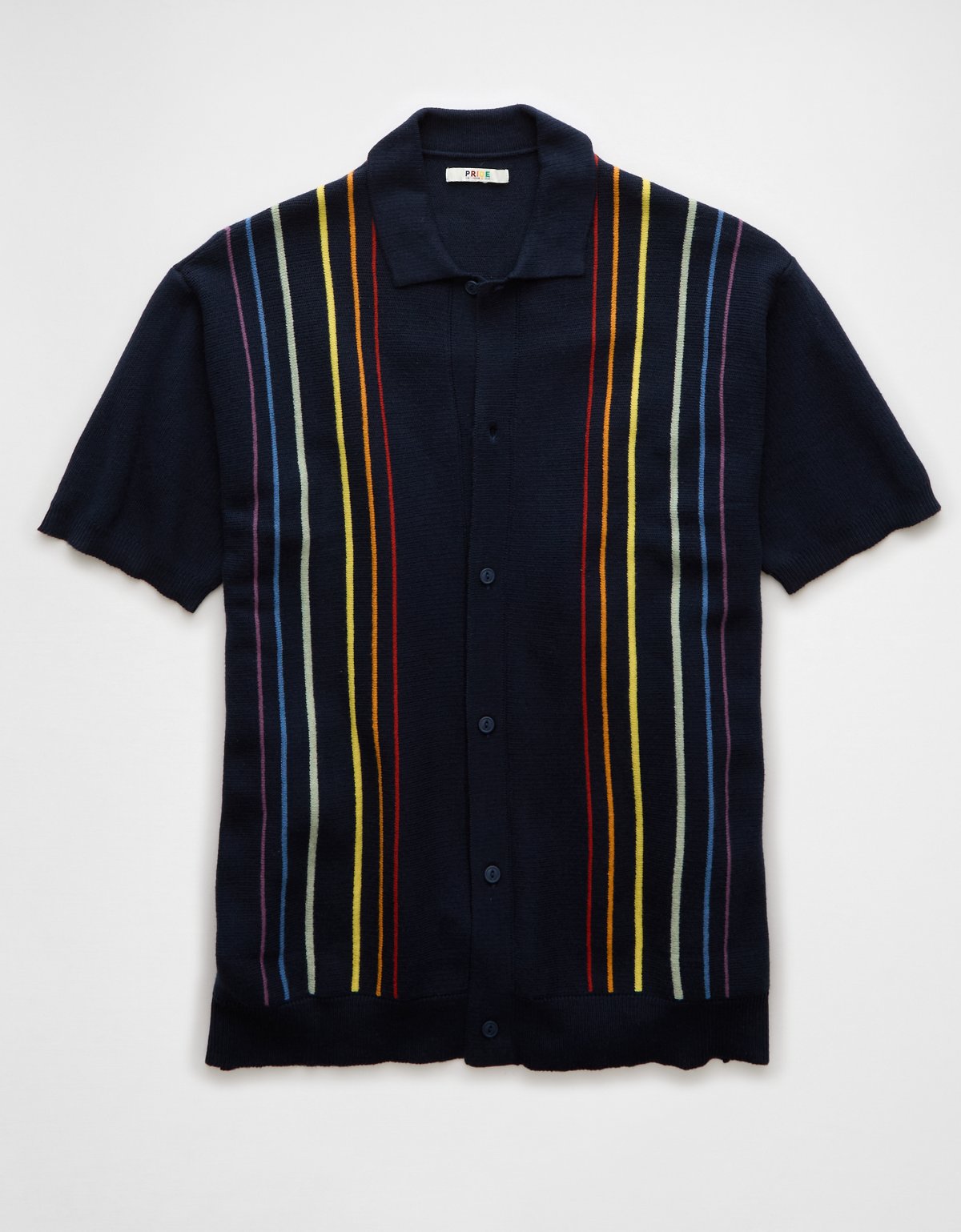 AE Pride Weekend Button-Up Sweater Polo Shirt - image 3