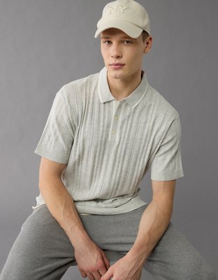 AE Weekend Tipped Sweater Polo Shirt