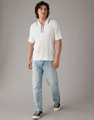 AE Weekend Tipped Sweater Polo Shirt