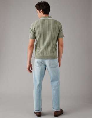 AE Weekend Tipped Sweater Polo Shirt