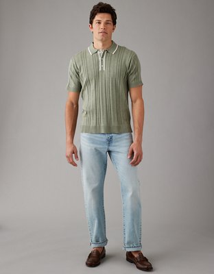 AE Camisa Polo Tejida y Decorada para Fin de Semana